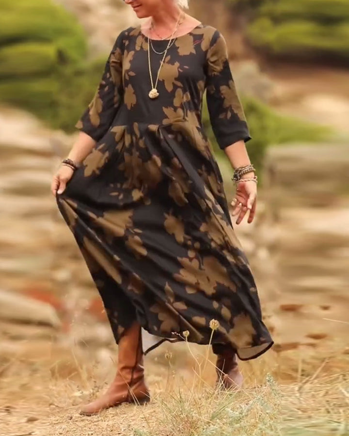 Faye™ | Women’s Dress with Retro Print