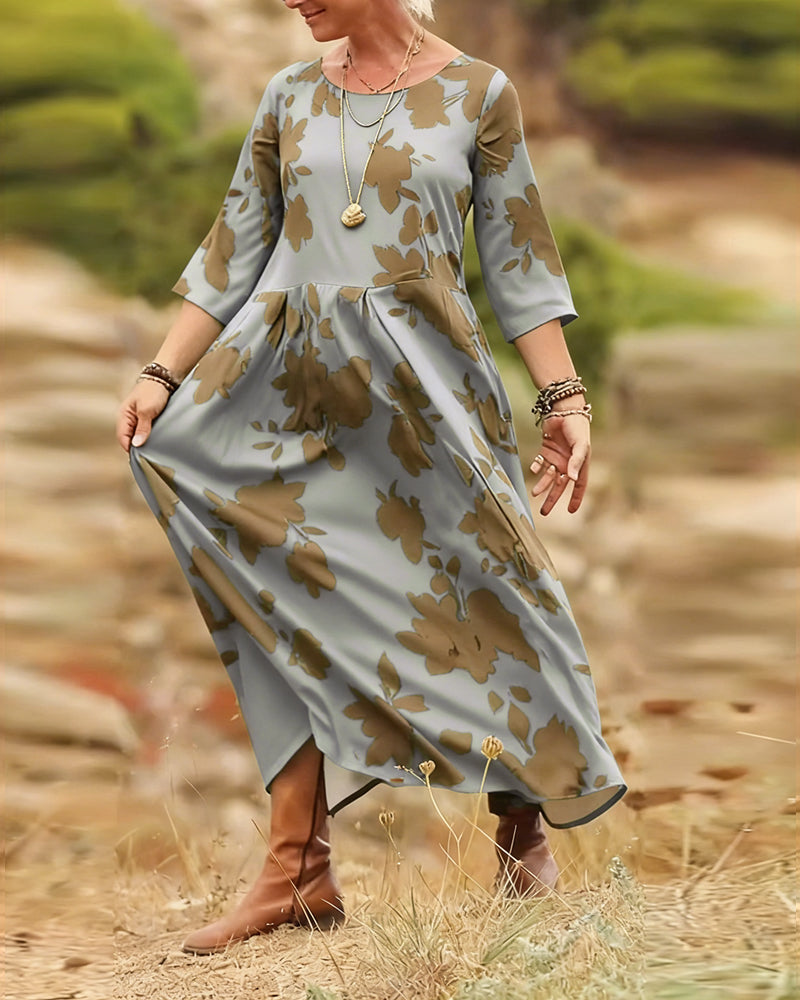 Faye™ | Women’s Dress with Retro Print