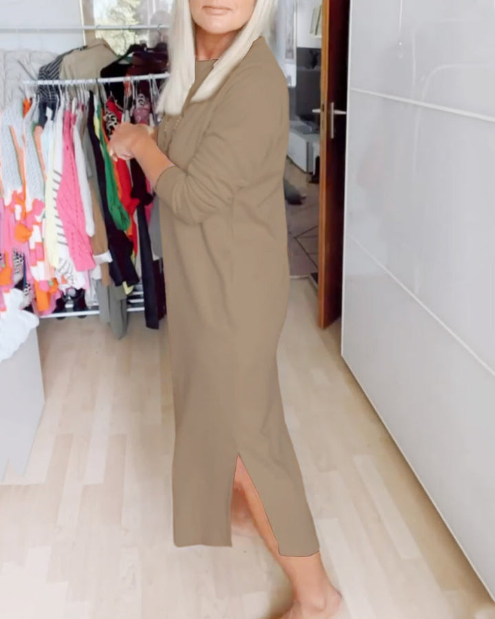 Luna™ | Women’s Relaxed Fit Dress with Round Neck