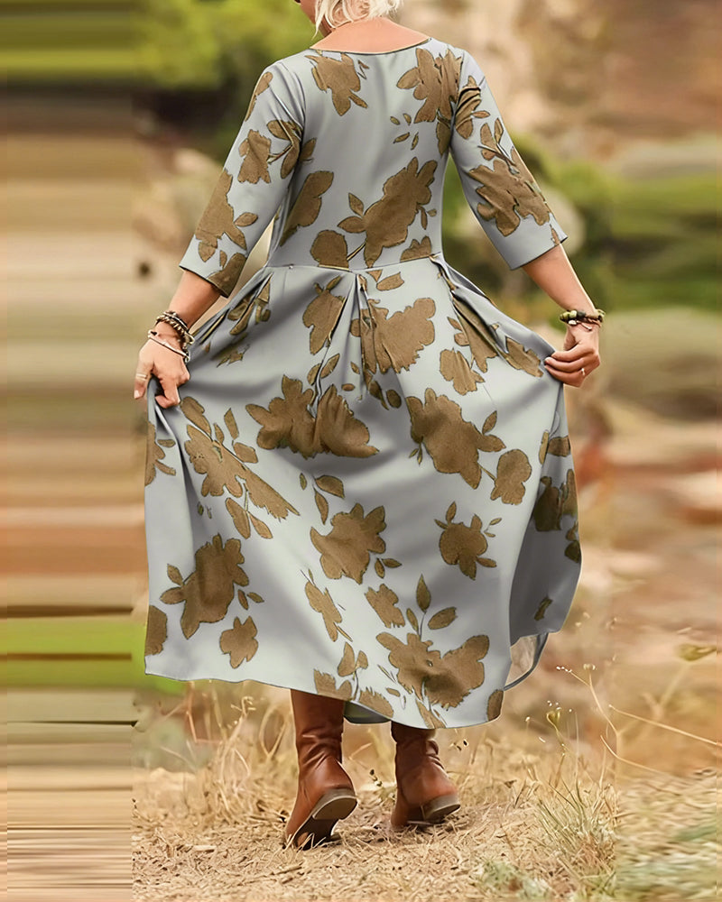 Faye™ | Women’s Dress with Retro Print