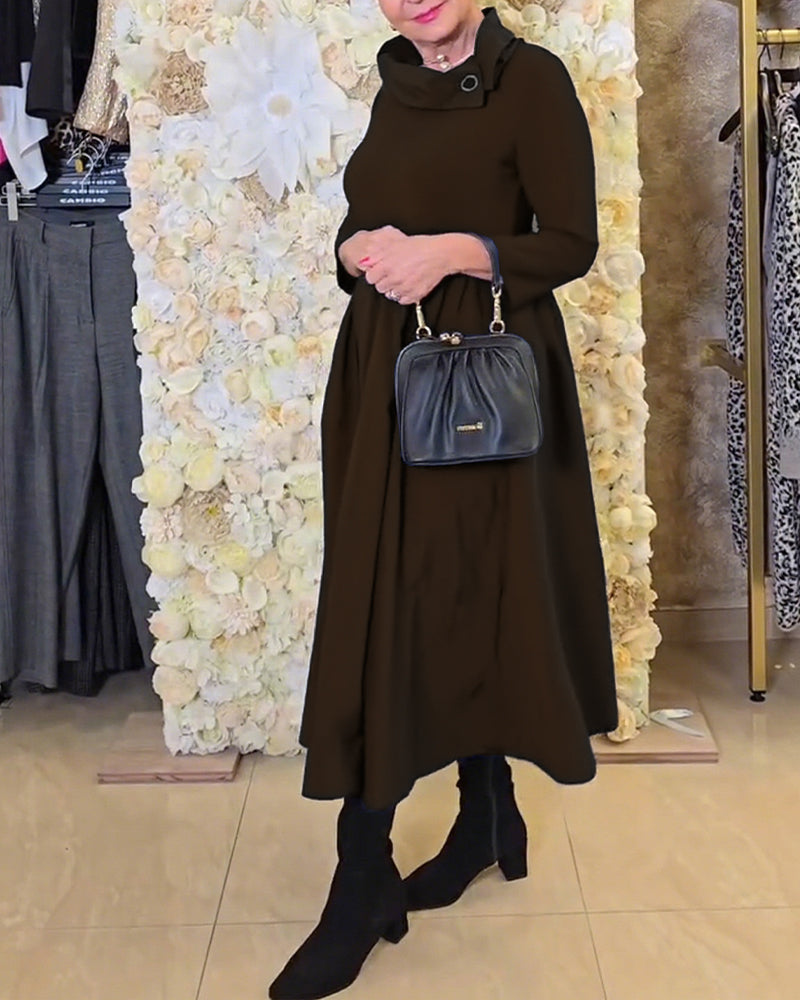 Nola™ | Women’s Bold Solid Color A-Line Street Dress