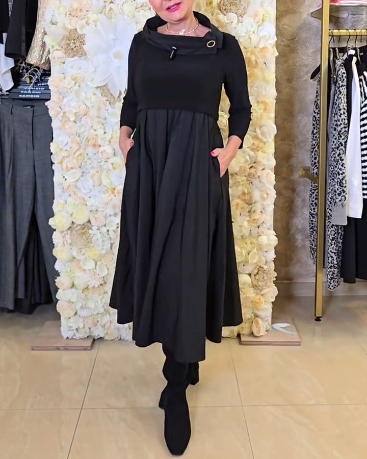 Nola™ | Women’s Bold Solid Color A-Line Street Dress