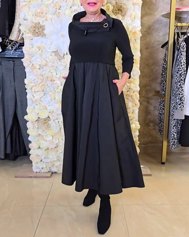 Nola™ | Women’s Bold Solid Color A-Line Street Dress