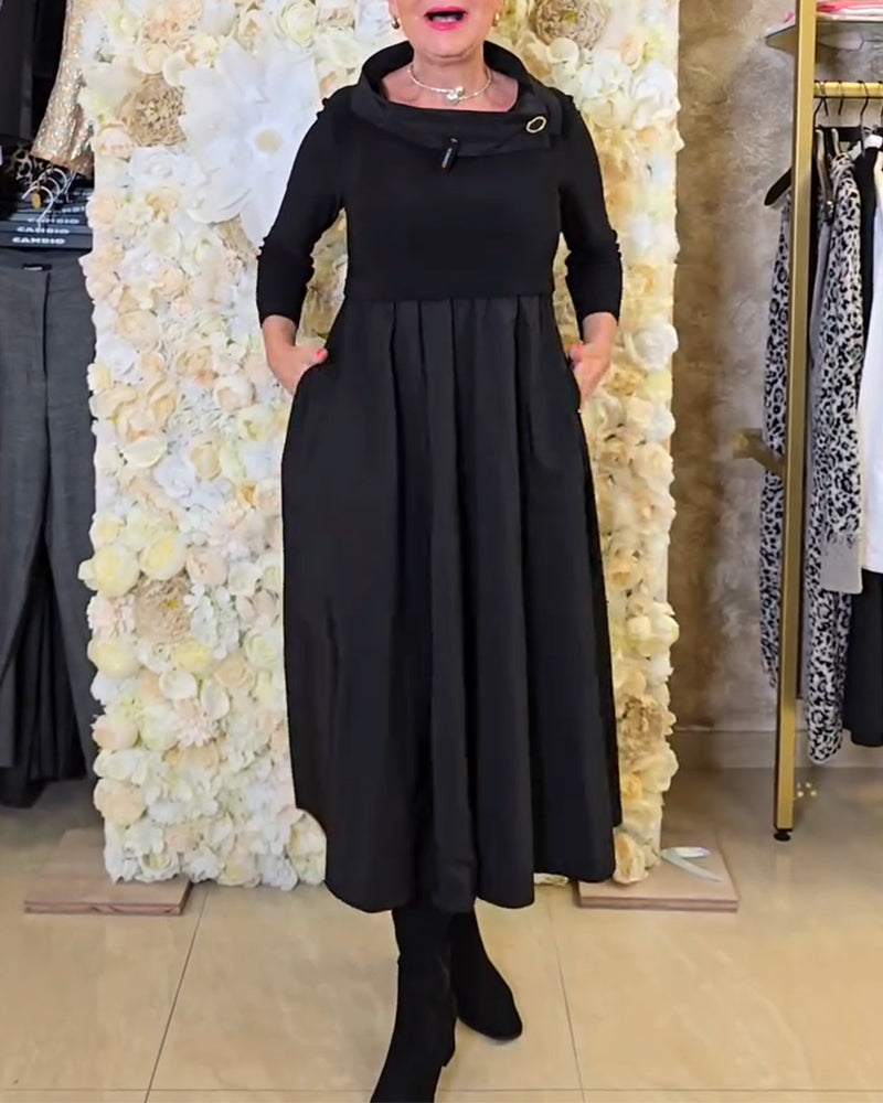 Nola™ | Women’s Bold Solid Color A-Line Street Dress