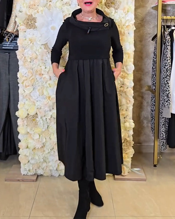 Nola™ | Women’s Bold Solid Color A-Line Street Dress