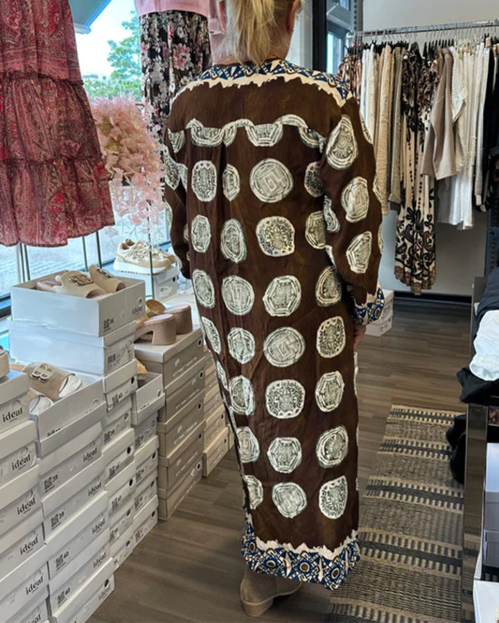 Marlowe™ | Women’s Long Sleeve Scoop Neck Printed Dress